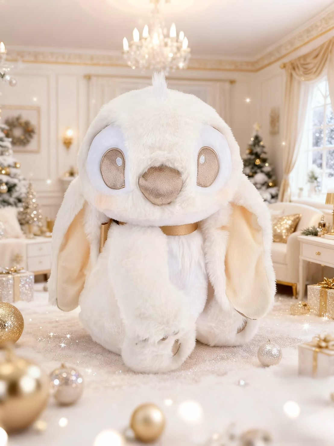 日本 東京迪士尼限定 冬日奶油史迪奇（32cm）