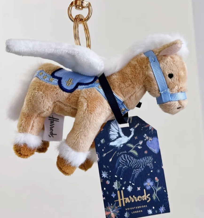 英國 Harrods 限定 天使小飛馬吊飾