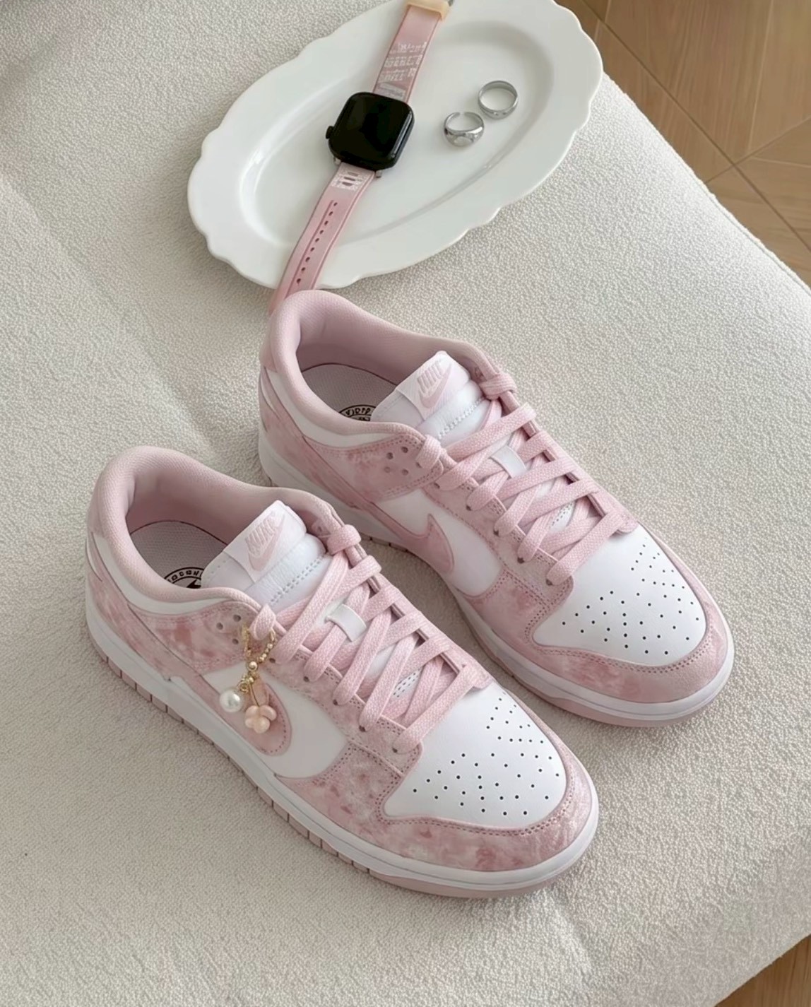 NIKE 櫻花奶霜 Dunk｜暈染手工訂製款