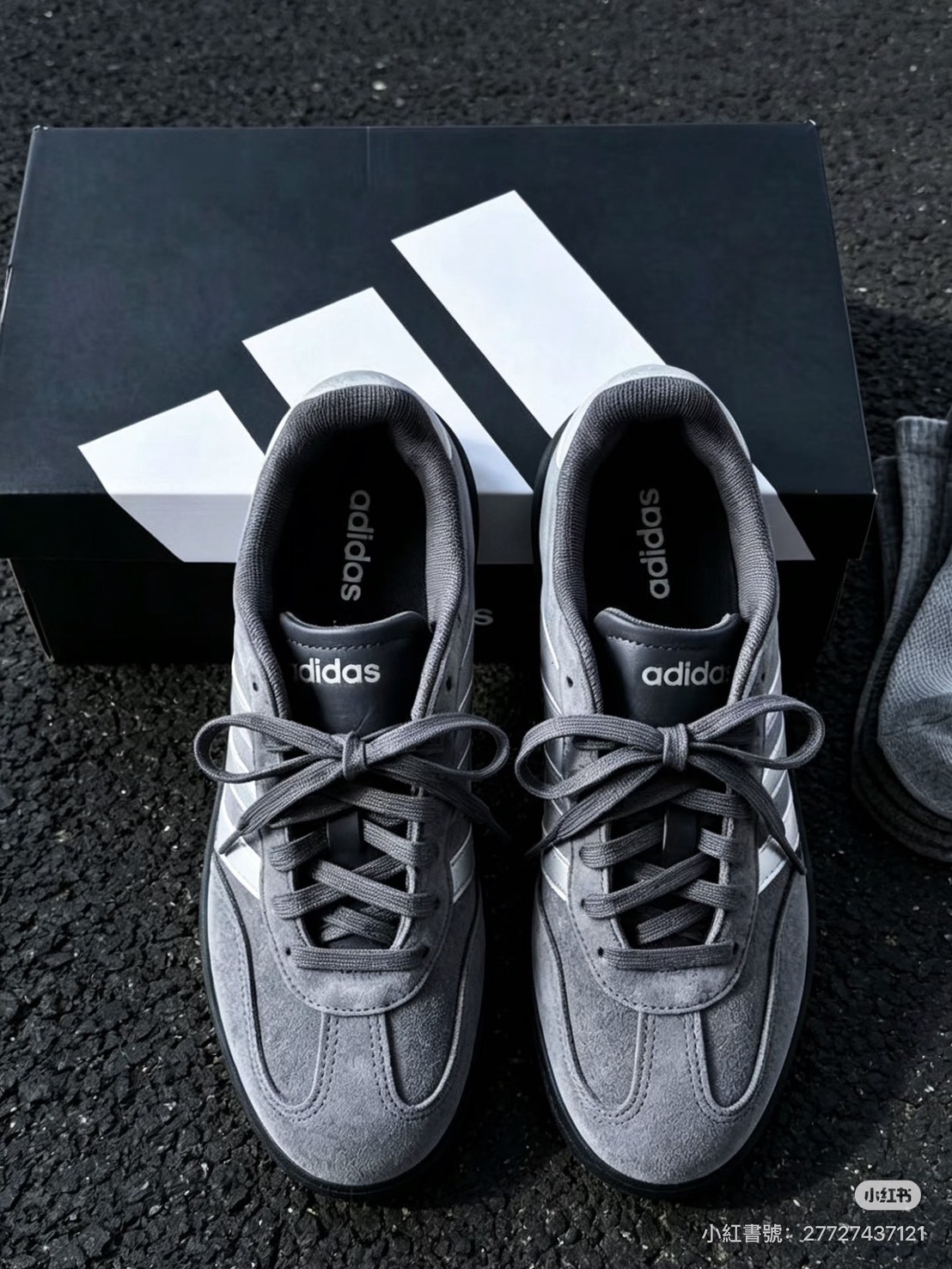 adidas 復古灰麂皮德訓鞋